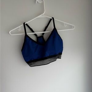Nike Black and Blue Sports Bra